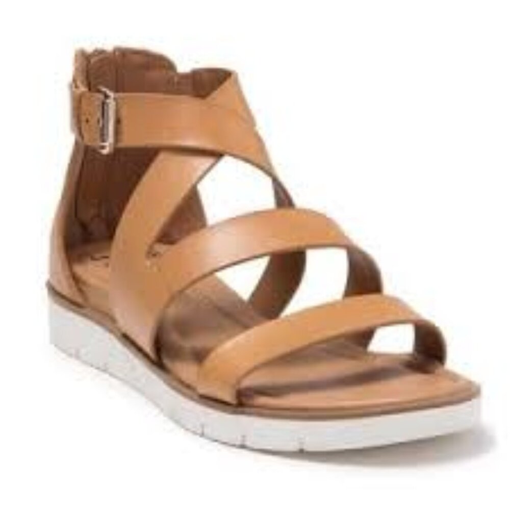 Sofft  Starla Ankle Strap Sandal in Brown Leather  Women Size 6      New